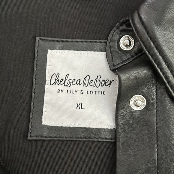 Faux Leather Shacket - Picture 2 of 2